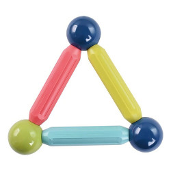 Barras Magnéticas Didácticas Con Esferas 26 Pz Adetec