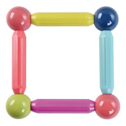 Barras Magnéticas Didácticas Con Esferas 26 Pz Adetec