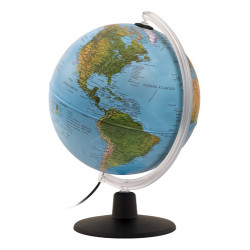 Globo Terráqueo 25 Cm Con Luz Led Modelo Gaia