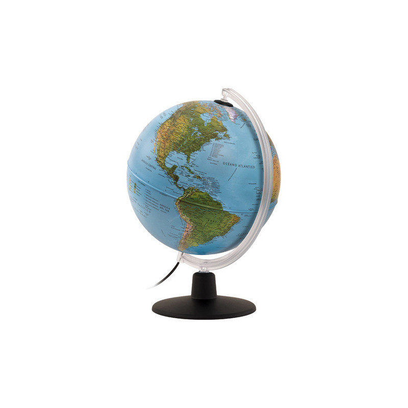 Globo Terráqueo 25 Cm Con Luz Led Modelo Gaia