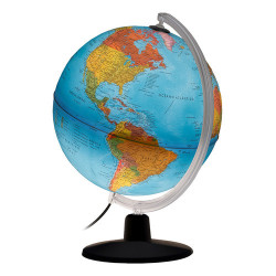 Globo Terráqueo 25 Cm Con Luz Led Modelo Gaia