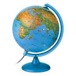 Globo Terráqueo 25 Cm Con Luz Led - Modelo Arca