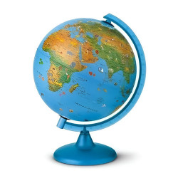 Globo Terráqueo Arca Led 25 Cm Chtech Físico Decorativo