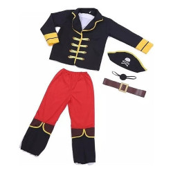 Disfraz De Pirata 6 Piezas Halloween Cosplay