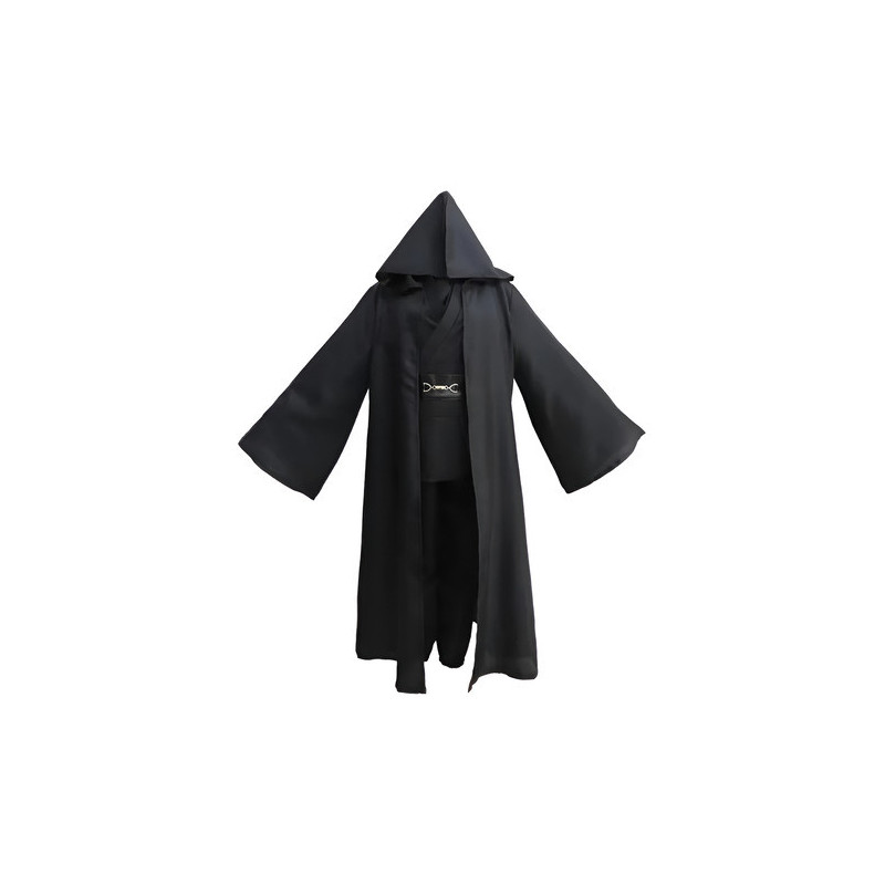 Traje Disfraz Star Wars Jedi Niños Y Adultos Túnica Con Capucha Halloween Cosplay