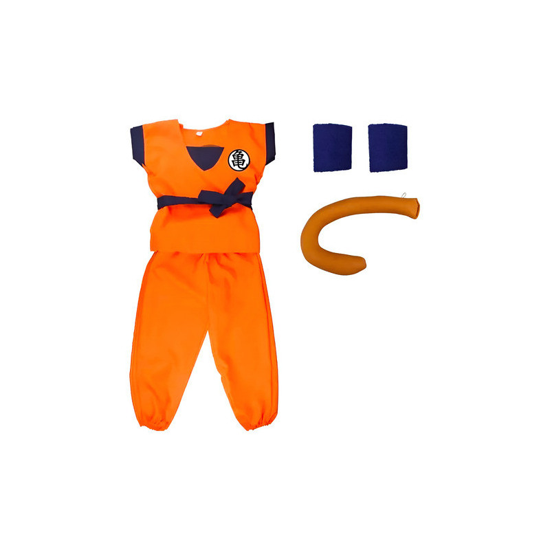Disfraz Goku Dragon Ball Z Para Niños + Accesorios Y Cola