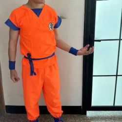 Disfraz Goku Dragon Ball Z Para Niños + Accesorios Y Cola