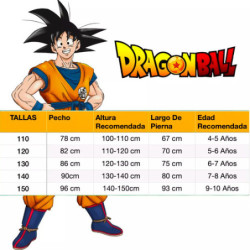 Disfraz Goku Dragon Ball Z Para Niños + Accesorios Y Cola