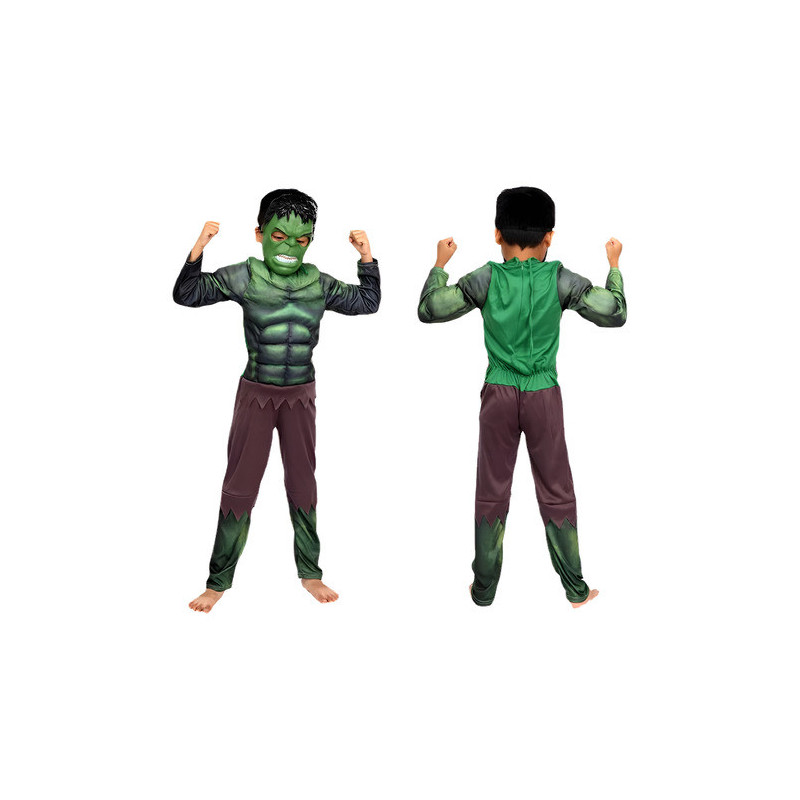 Disfraz Hulk Musculoso Incluye Máscara Halloween Cosplay - Universo Surprise