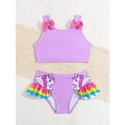 Traje De Baño Niña Shein 1 Pieza O Bikini 4 A 7 Años