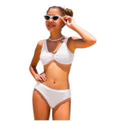 Traje De Baño Shein Adolescente Bikini Blanco O Negro