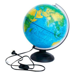 Globo Terráqueo Replogle Azul Con Luz
