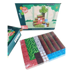 Bloques De Construcción Magnéticos Minecraft 48 Piezas