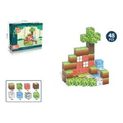 Bloques Magnéticos Minecraft 48 Piezas Universo Surprise 48 Minecraft
