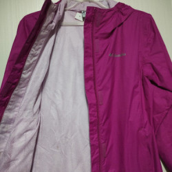 Cortaviento Columbia Niña 10-12 Impermeable Rosa 1 10-12 Lisa