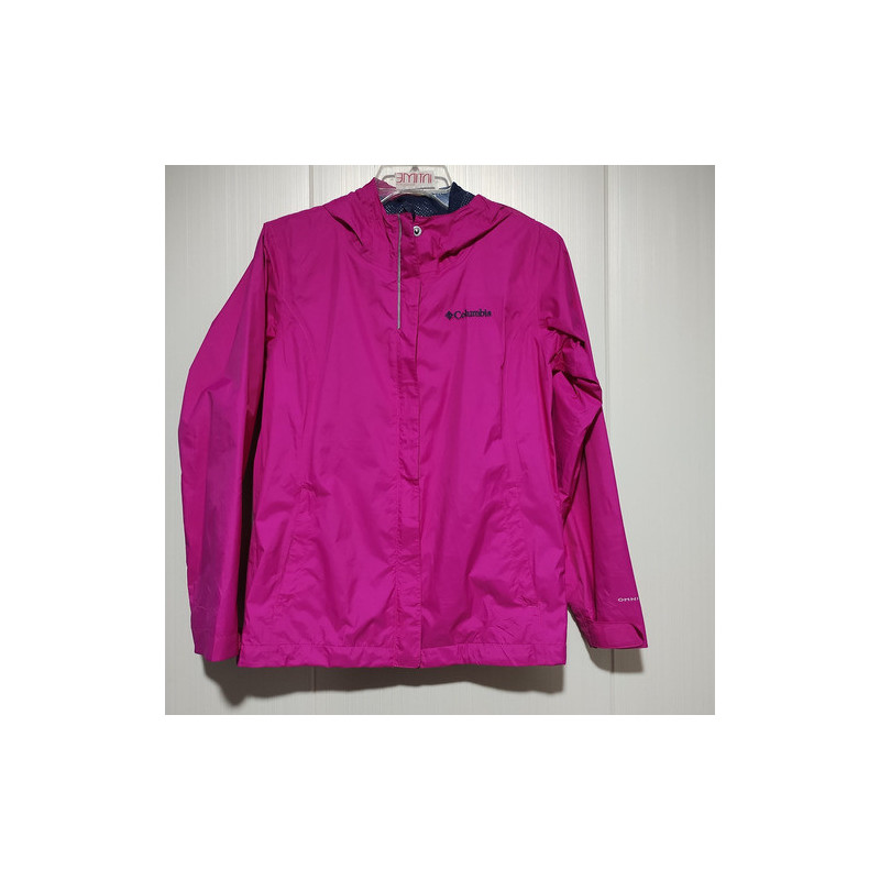 Cortaviento Columbia Niña Talla 10-12 Impermeable Rosa 2 10-12 Lisa