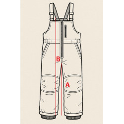 Jardinera Nieve Ski Talla 12 Azul Acero Liso 12