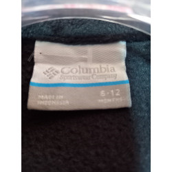 Polerón Polar Infantil Talla 6-12 Meses Columbia Negro Liso 6-12 Meses