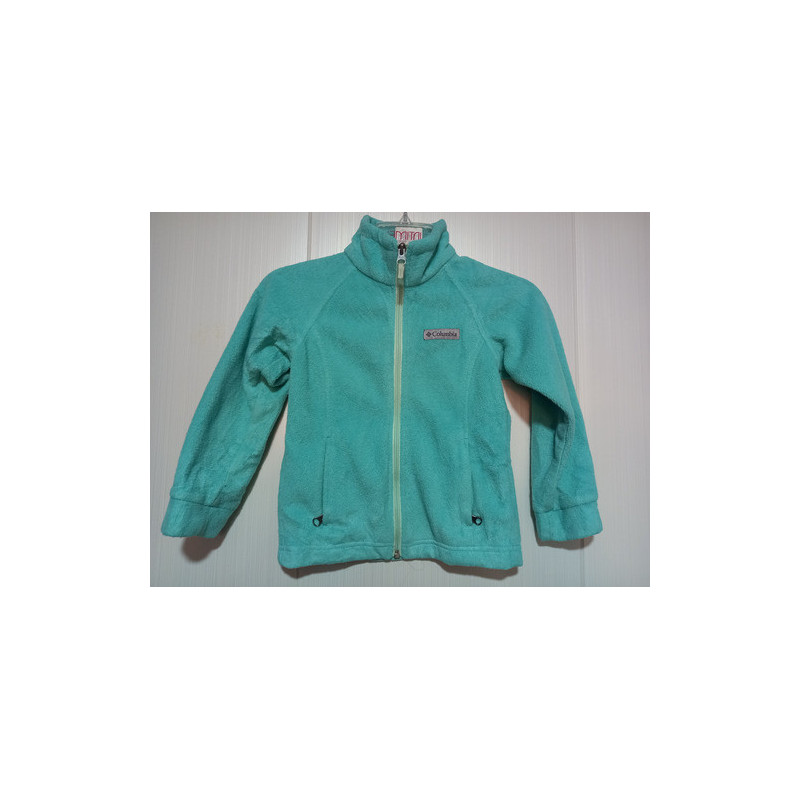 Polerón Polar Infantil Talla 4-5 Columbia 4-5 Celeste Lisa