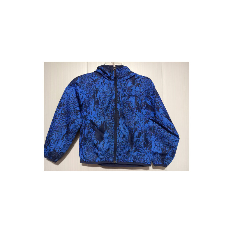 Cortaviento Infantil Talla 6-7 Resistente Al Agua Columbia Azul 6-7 Rayas