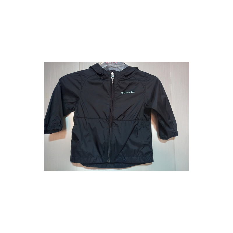 Cortaviento Infantil Talla 2 Columbia Negro 2 Lisa