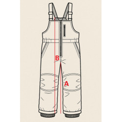 Jardinera Nieve Ski Talla Xl Negra Negro Liso Xl