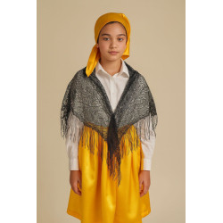 Falda Y Pañuelo De Color Para Baile Chilote Fiestas Patrias