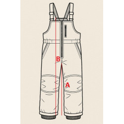 Jardinera Nieve Ski Talla Xl Negro Liso Xl