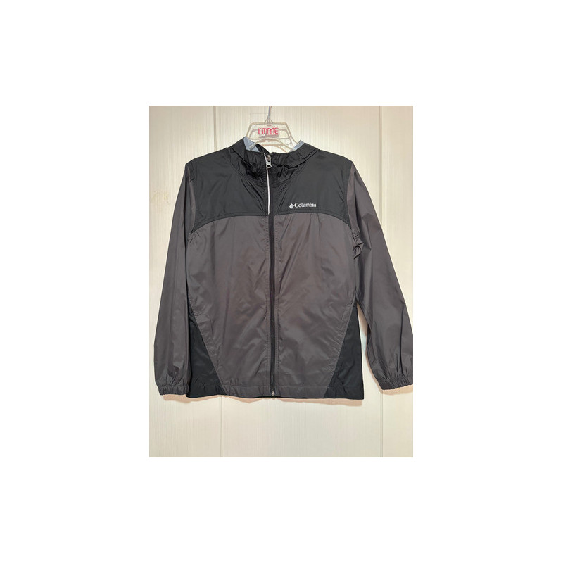 Cortavientos Columbia 10-12 Gris Negro. Mi Ropero Encantado Gris 10-12