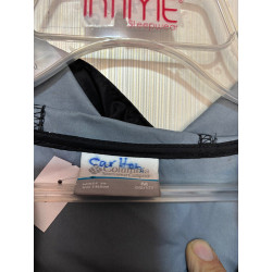 Cortavientos Columbia 10-12 Gris Negro. Mi Ropero Encantado Gris 10-12