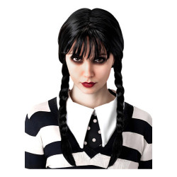 Peluca Merlina Addams - Cosplay - Halloween