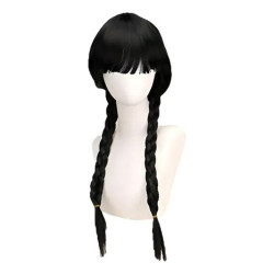 Peluca Merlina Addams - Cosplay - Halloween Merlina