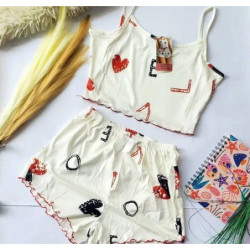 Pijama Corto Mujer 2 Piezas