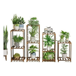 Set De 4 Estantes Para Plantas 
