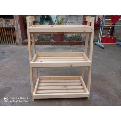 Estante Para Plantas 60x80x30 Cm 3 Niveles