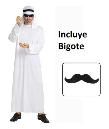 Disfraz Hombre Dubai Jequé Árabe Musulman Cosplay - Universo Surprise