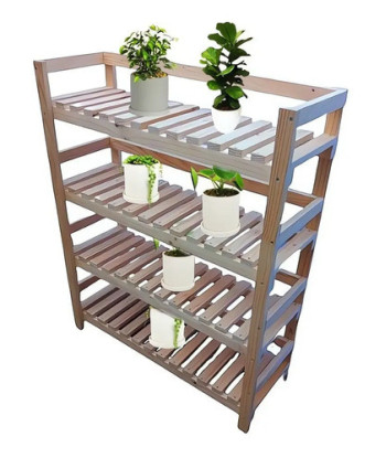 Estante Almacenamiento De Plantas 110 Cm. Blanco Fino