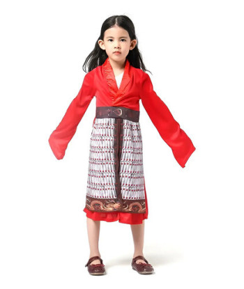 Disfraz Mulán Para Niña - Princesa Disney - Día Del Libro - Cosplay - Halloween