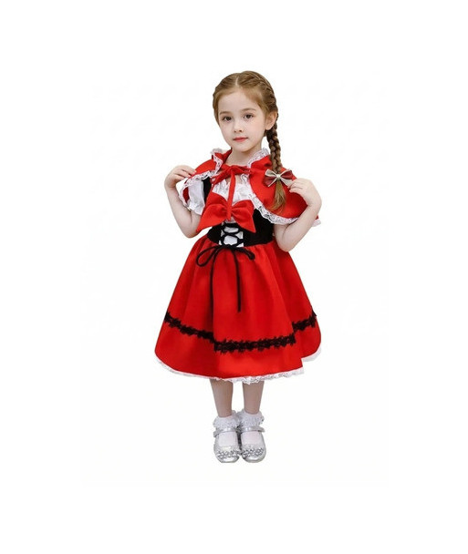 Disfraz Para Niñas Caperucita Roja - Día Del Libro - Cosplay - Halloween