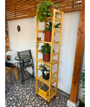 Estantería Vertical Para Plantas De Madera 150 Cm 5 Niveles Alerce