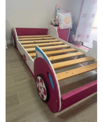 Cama Niña 1 Plaza Auto Con Cajón No Incluye Colchón