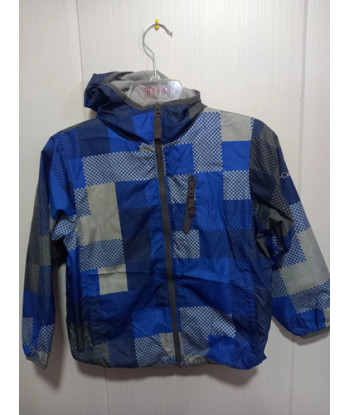 Cortavientos Impermeable Columbia Talla 6-7 Azul 6-7 Escosesa