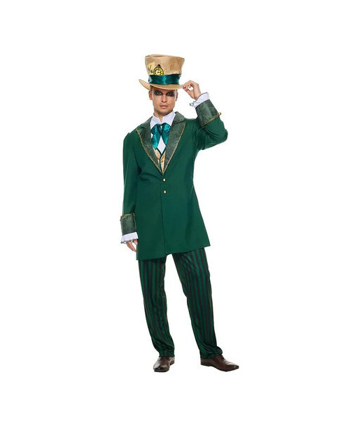 Disfraz Sombrerero Loco Hombre Adulto - Día Del Libro Sombrerero Loco M