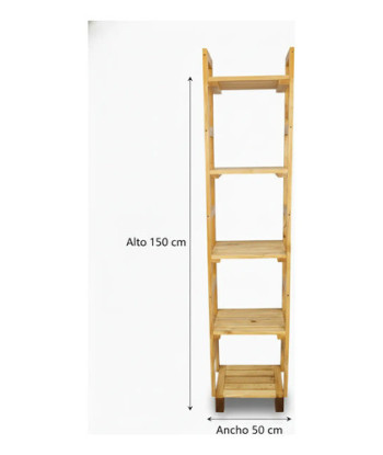 Estantería Vertical Para Plantas De Madera 150 Cm 5 Niveles Caoba