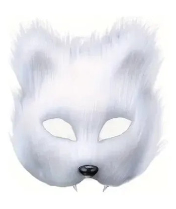 Disfraz Therian Máscara Animales - Hallowen Blanco Única