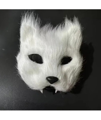 Disfraz Therian Máscara Animales - Hallowen Blanco Única