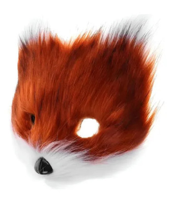 Disfraz Therian Máscara Animales - Hallowen - Cosplay Marrón/blanco Única