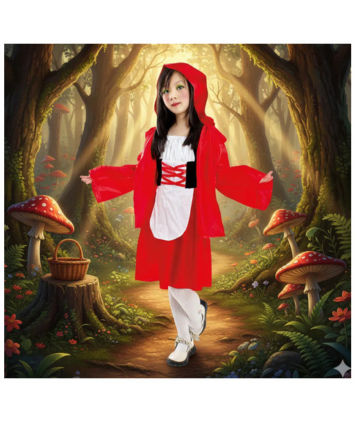 Disfraz Infantil Día Del Libro - Caperucita Roja - Lobo Caperucita 3-4