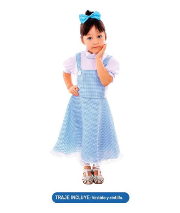 Disfraz Infantil Día Del Libro - El Mago De Oz - Cuentos Dorothy 7-9