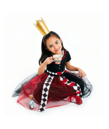 Disfraz Infantil Día Del Libro - Alicia - Conejo Blanco Reina De Corazones 5-6